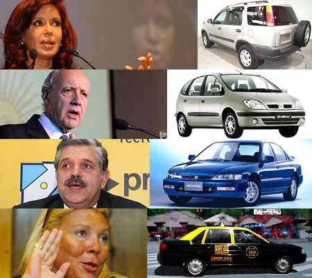 Elecciones nacionales: los candidatos y sus autos