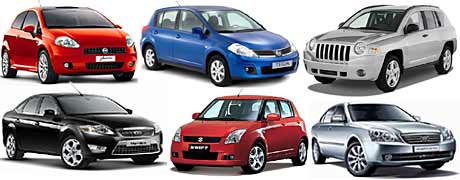 Los más seguros de 2007: Fiat Punto, Nissan Tiida, Jeep Compass, Ford Mondeo, Suzuki Swift, Kia Magentis.