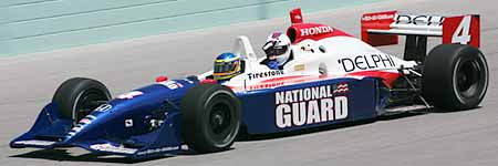 Nalbandian en un IndyCar en Homestead, Miami