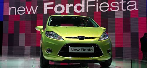 Nuevo Ford Fiesta en la presentación en el Salón de Ginebra 2008