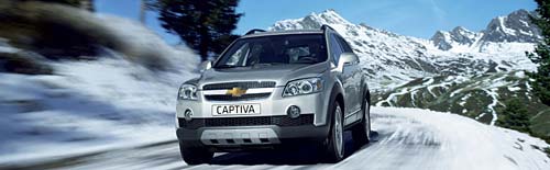 Chevrolet Captiva en la nieve