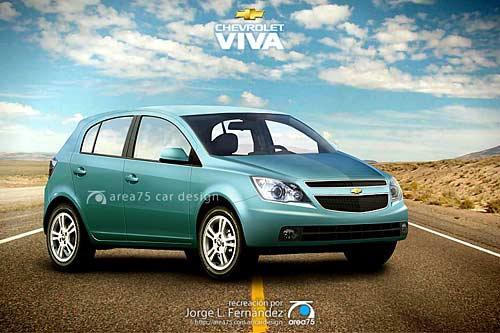 Chevrolet Viva hatchback - Recreación a cargo de Jorge Fernández de Area75