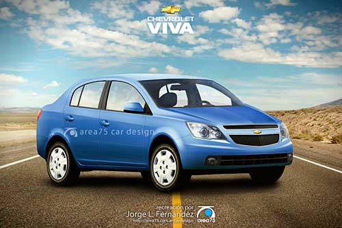 Chevrolet Viva Sedán - Recreación a cargo de Jorge Fernández de Area75