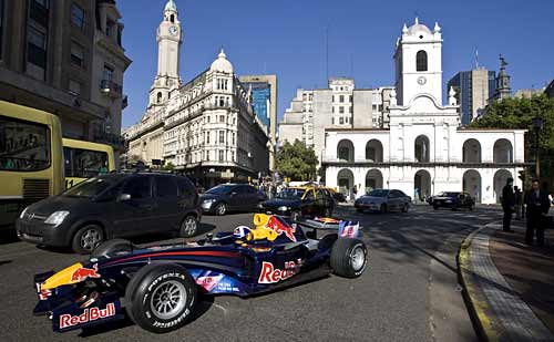 El Red Bull en el Cabildo de Buenos Aires
