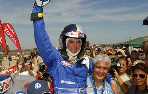 Giniel De Villiers, con Volkswagen Touareg, ganó el Dakar 09 en autos.