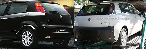 Cambios exteriores en el Fiat Punto - Foto: World Car Fans - Comparación: Cosas de Autos Blog.