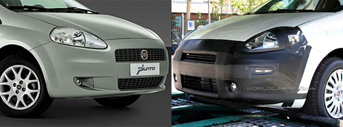 Cambios exteriores en el Fiat Punto - Foto: World Car Fans - Comparación: Cosas de Autos Blog.