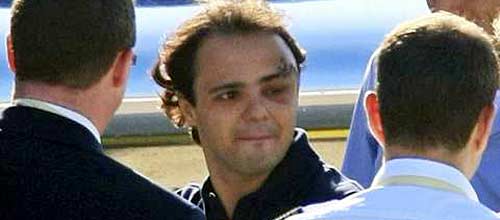 Felipe Massa al ser dado de alta.