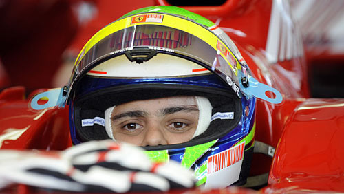 Felipe Massa a punto de probar en Fiorano.