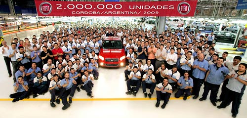 Fiat Auto produjó la unidad 2.000.000 en Argentina