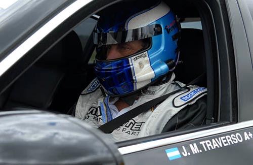Juan María Traverso al volante del BMW M5 - Foto: ACTC