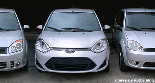 Comparación del "nuevo" Ford Fiesta para el Mercosur con sus generaciones anteriores - Fotomontaje: Cosas de Autos