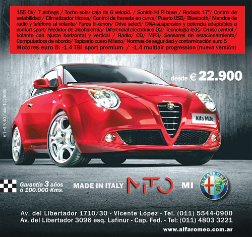 Aviso del Alfa Romeo MiTo precio 2010