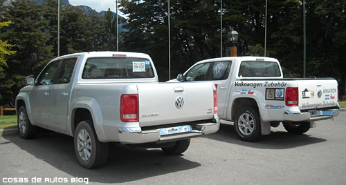 La Volkswagen Amarok en Bariloche antes de su presentación a la prensa - Foto: Cosas de Autos