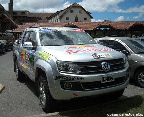 La Volkswagen Amarok en Bariloche antes de su presentación a la prensa - Foto: Cosas de Autos