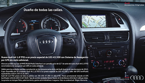 Promo Audi A4 GPS 
