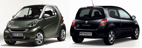El Smart y el Renault Twingo, base del acuerdo.