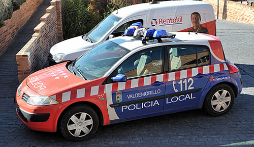 Renault Megane de la policía de Valdemorillo