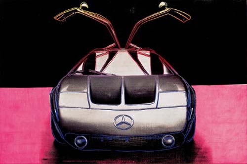 El prototipo Mercedes-Benz C111 según Andy Warhol.