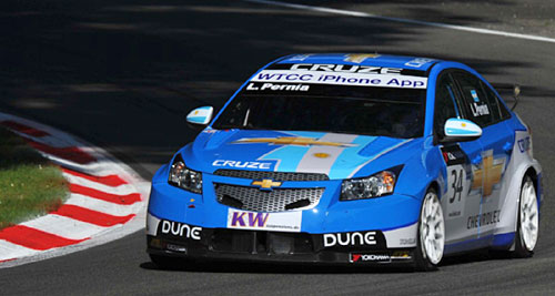 Leonel Pernía al mando del Chevrolet Cruze en Monza - Foto: WTCC.