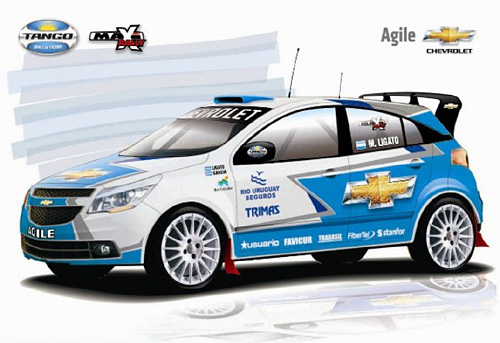 Chevrolet Agile de Maxi Rally - Imagen: Tango Rally Team