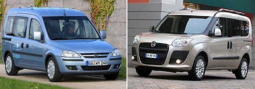 El Opel Combo y el Fiat Dobló