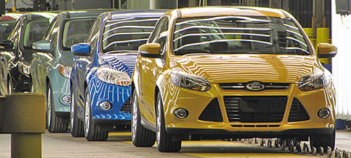 Inicio de producción del Ford Focus 2012 en Michigan.