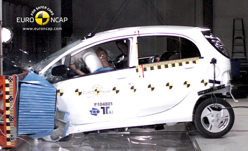 Mitsubishi i-MiEV en los ensayos de Euro NCAP
