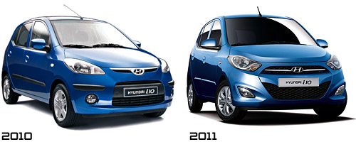 Hyundai i10 2010 y el Hyundai i10 2011