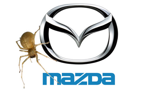 Recall de Mazda a causa de una araña - Fotomontaje: Cosas de Autos