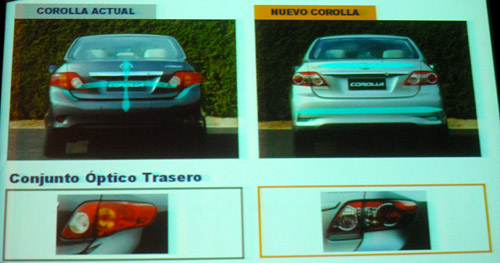Los cambios en el Toyota Corolla 2012