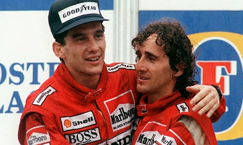 Senna y Prost en el GP de Autralia de 1988