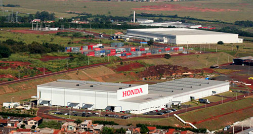 Vista aérea de la planta de Honda en Sumaré.
