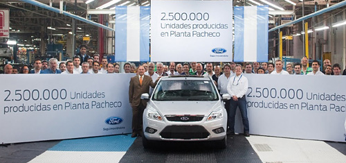 2.5 millones de unidades producidas por Ford en Pacheco.