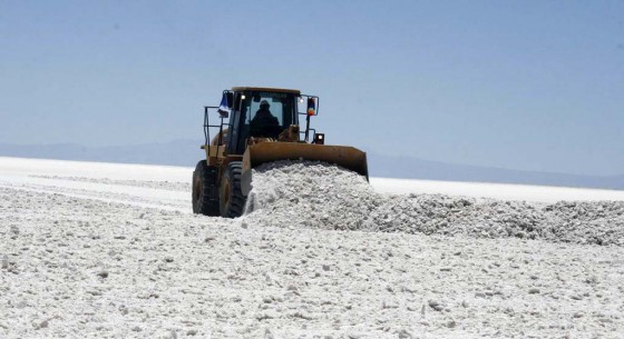 Extracción de sal en Bolivia.