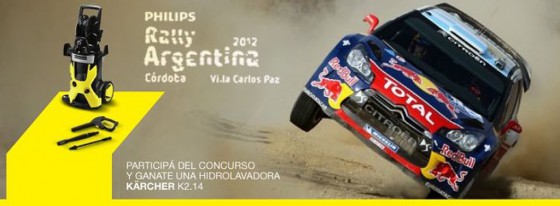 Kärcher lava los autos del Rally Argentina 2012