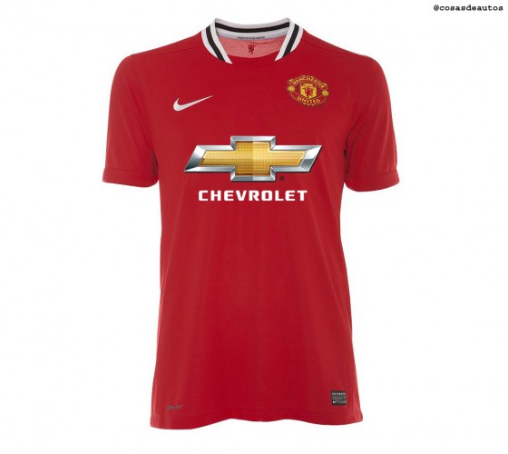 Chevrolet estará en la camiseta del Manchester United desde 2014. 