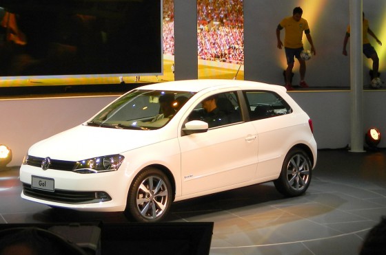Volkswagen Gol Trend de 3 puertas en el Salón de San Pablo 2012.