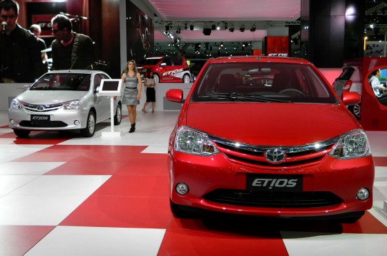 El Toyota Etios en el Salón de San Pablo 2012