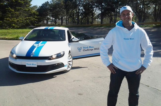 Sebastián Kandel, representante argentino en el VW Think Blue World Championship.