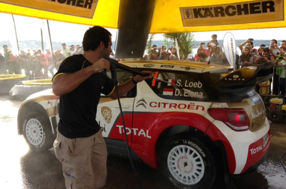 Rally de Argentina: lso autos se lavan con la tecnología de Kärcher