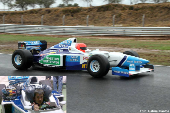 Norberto Fontana se volvió a subir a un Fórmula 1. Foto: Gabriel Santos.