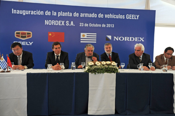 Uruguay: Geely inauguró su primera planta de armado para abastecer al Mercosur