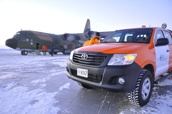 Toyota renovó su flota de Hilux en la Antártida