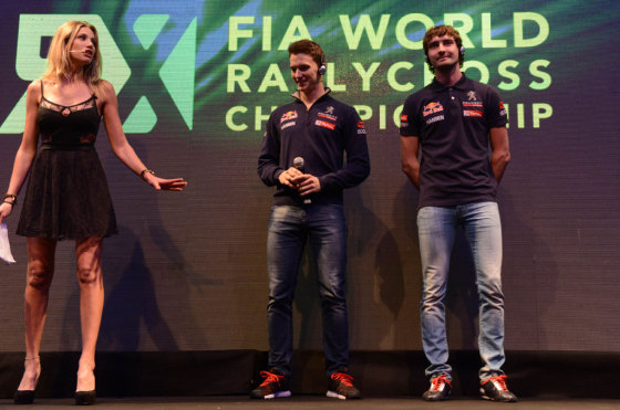 El equipo Peugeot Hansen de RallyCross