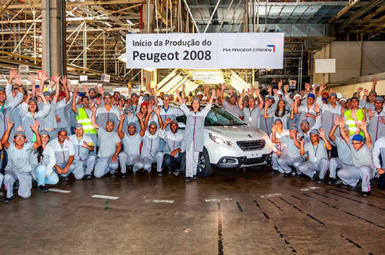 Peugeot inició la producción del 2008 en Brasil