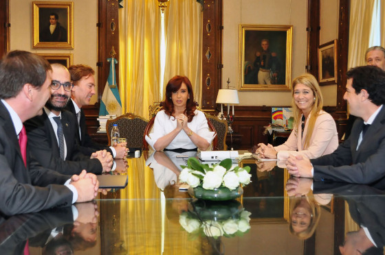 José Luis Valls junto a CFK