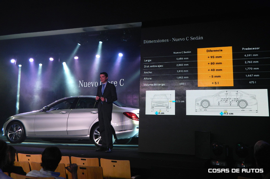 Matthias Laznik, director de ventas y marketing de Automóviles en Mercedes-Benz Argentina, presentó el Clase C.