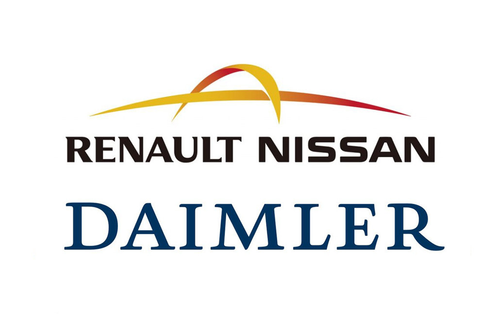 Dieter Zetsche, CEO de Daimler AG, y Carlos Ghosn, CEO de la Alianza Renault-Nissan