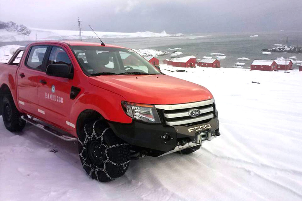 Una Ford Ranger fue destinada a la Antártida